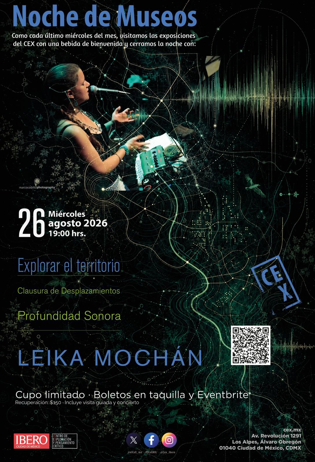Noche de Museos: Escuchar el territorio. Clausura de Desplazamientos y Leika Mochán